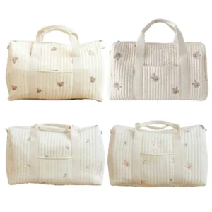 Embroidered Nappy Organizer Tote Bag