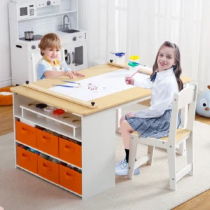 Kids Art Table and 2 Chairs
