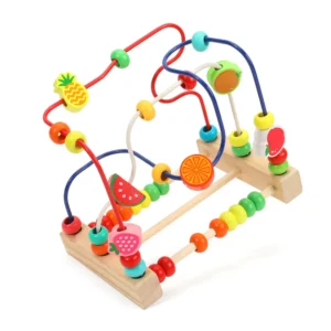 Children's Wooden Fruit Beads Learning Montessori Toy