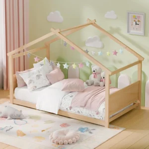 Montessori Floor Bed Solid Wood Bed Frame