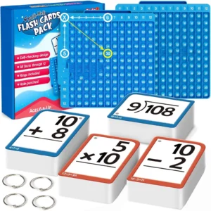 Multiplication, Division, Addition, and Subtraction Flash Cards for Home