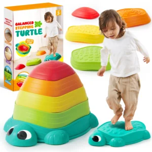 Joyfy 5 Pack Turtle Balance Stepping Stones