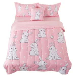6 Pieces Bed in A Bag Comforter and Sheet Set